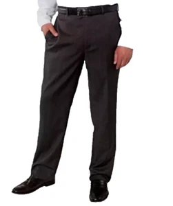 Kirkland Signature Men's Wool Flat Front Dress Slack Pants (BLACK/GRAY,40X29)NWD - Picture 1 of 4