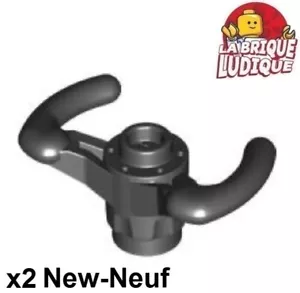 LEGO Technic 2x Lenkrad Lenkung Lenk- Wheel Pilot Yoke Schwarz / 40001 New - Bild 1 von 1