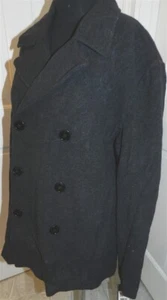 Coat Wool Black Peacoat sz M Kenneth Cole Reaction Men New - Picture 1 of 2