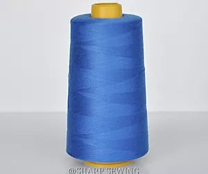 1 SPOOL BLUE #675 100% SPUN POLYESTER SERGER QUILTING THREAD T27 6000 YARDS - Picture 1 of 1
