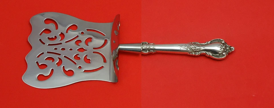 Servidor de espárragos de plata esterlina Delacourt by Lunt HHWS con capucha personalizado 9 1/2" Foto 1 de 1