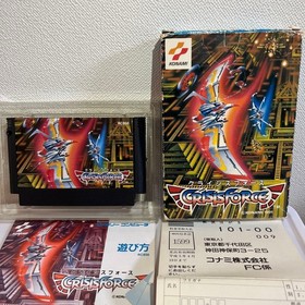 FC Famicom game Crisis Force by KONAMI with box and manual from japan