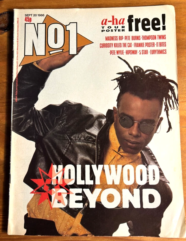 No.1 NUMBER ONE Magazine 20/9/1986 HOLLYWOOD BEYOND Janet Jackson PETE BURNS (G) - Image 1 of 4