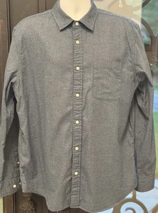 Banana Republic Men's Oxford Untucked Fit Blue Striped Soft Button Down Shirt XL - Picture 1 of 6