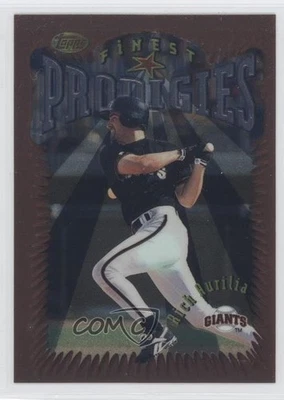 1996 Topps Finest Rich Aurilia #351 Rookie RC - Image 1 of 2