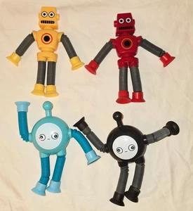 Top Pop Tubes Fidget Sensory Robot 4 Toy Lot ADHD Autism - Picture 1 of 2