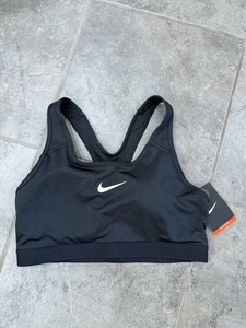 NEW! NIKE [L] Women DRI-FIT Padded Medium Support Sports Bra-Black 823312-010 - Picture 1 of 9