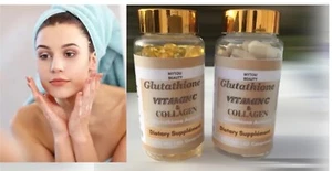 GÉLULES ECLAIRCISSANT GLUTATHIONE & VIATIMINE C COLLAGÈNE SUPER BLANCHISSANT - Foto 1 di 4