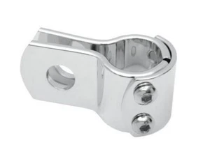 Chrome 3 Piece Clamp for Footpeg/Highway Bar/Spot Light, 1.125 Inch (1-1/8") - Picture 1 of 1