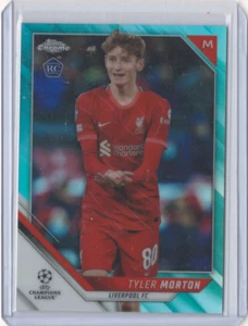 2021-22 Topps Chrome UEFA /199 Tyler Morton Rookie #87 RC Aqua Refractor - Picture 1 of 2