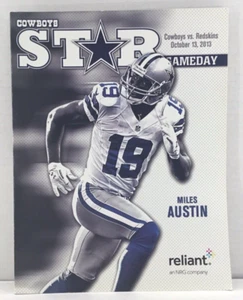 Dallas Cowboys Star Gameday Program October 13, 2013 Miles Austin Vs. Redskins - Picture 1 of 5