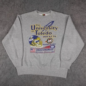 Sudadera De Colección Toledo Rockets Para Hombre Grande Gris Suéter Motor City Bowl 2001 - Imagen 1 de 9