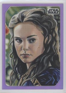 2023 Topps Star Wars Galaxy Europe Celebration Purple /299 Padme Amidala #15 4et