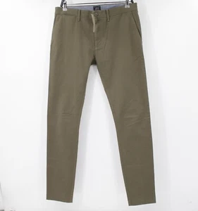 NEW J CREW Pants Mens 31 Chino Stretch 250 Skinny Flat Front Mid Rise green - Picture 1 of 17