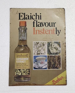 Tablero de letreros de hojalata vintage de colección sabor Dabur Elaichi instantáneamente #SB-006 - Imagen 1 de 5
