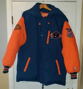 Vintage 90s NFL Chicago Bears Triple F.A.T. Goose Men's Hooded Parka Coat Size L - Picture 1 of 18