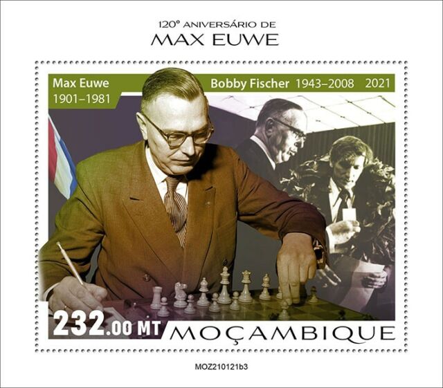 Mozambique Stamps 2022 MNH World Chess Champion Magnus Carlsen Souvenir  Sheet