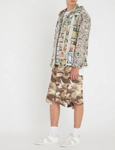 COMME DES GARCONS HOMME PLUS Camouflage-print regular-fit woven shorts Size: L - Picture 1 of 7
