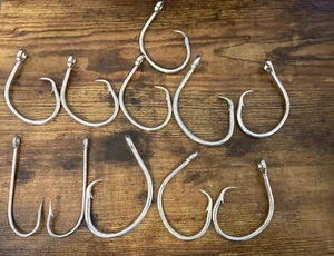 11 halibut Circle fish hooks Lot - Picture 1 of 1