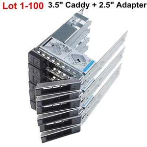 X7K8W 9W8C4 3.5" HYBRID TRAY 2.5" Adapter FOR DELL 14G 15G 16G Server Screws Lot - Picture 1 of 11