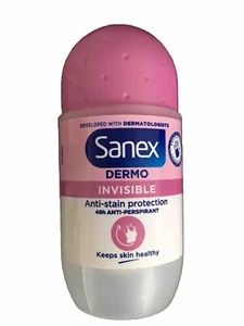 Sanex Dermo Invisible Roll On Antiperspirant 4 x 50ml Ladies Deodorant 48H - Picture 1 of 3