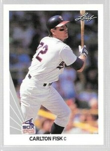 1990 Leaf Carlton Fisk #10 White Sox