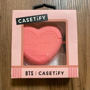 Casetify × BTS Apple AirPods Case Boy With Luv Heart Pink 2nd Generation Japan - Picture 1 of 9