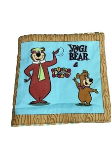 Handmade Yogi Bear & Boo Boo Soft Cloth Fabric children’s book 8” - Foto 1 di 9