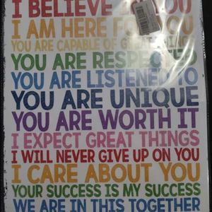 Students Motivational Tin Sign - Picture 1 of 1