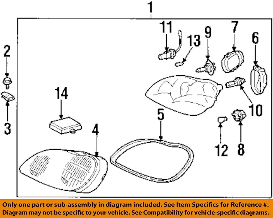 MERCEDES OEM 96-06 C230 Front Lamps Headlamp Components-Bulb 000000000268 - Image 1 of 1