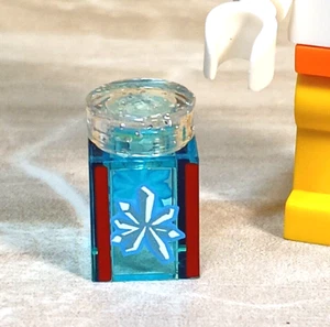 LEGO Snowflake Catching Jar Display Crystal Glitter Lid Translucent Blue Ice - Picture 1 of 1