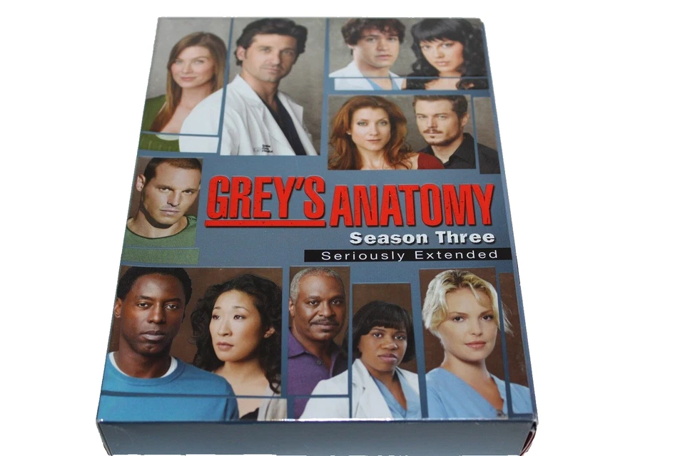 Grey's Anatomy Season Three Seriously Extended DVD Series Boxset NTSC - Image 1 of 1