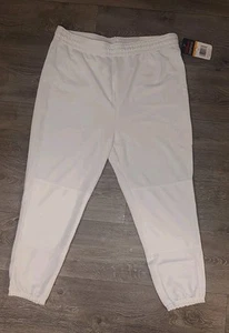 New Wilson Men's Adult XXL 2XL Basic Classic Fit Baseball Pant White Drawstring - Picture 1 of 9