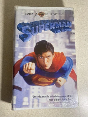Superman The Movie (1978) VHS Clamshell 1994 Warner Home Video Watermark New Foto 1 de 3