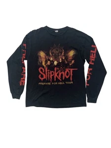 Slipknot Prepare For Hell Tour 2014/2015 Long Sleeve Concert T-Shirt Size L - Picture 1 of 2