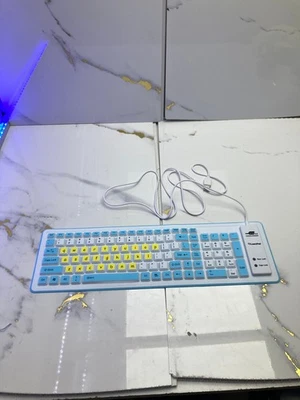 Flexible Silicone Keyboard USB Mini Foldable Keyboard PC Laptop Notebook Travel - Image 1 of 4
