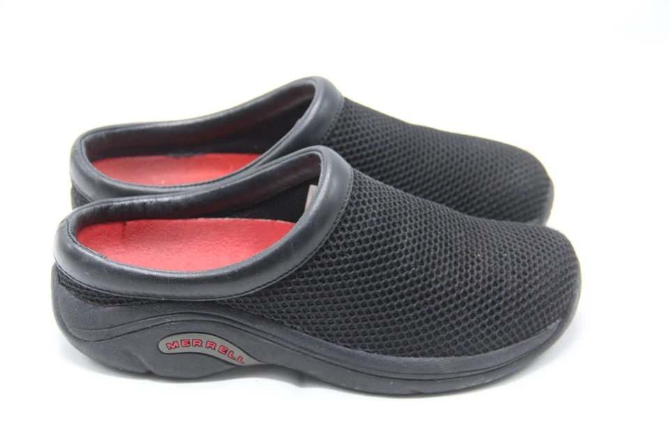 Туфли женские Merrell Encore размер 6 черные сетчатые горки сабо слипоны комфорт - Изображение 1 из 4