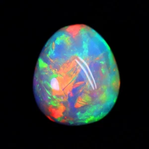 7,10 kt exklusives SCHLANGENHAUT Muster Multicolor Play Natural Welo schwarzer Opal - Bild 1 von 1