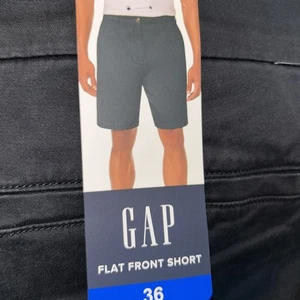 Gap Men's Size 36 Flat Front Shorts, Color Black / B4 GAP - Picture 1 of 6