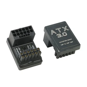 Adaptador GPU de 16 pines, (12+4) extensor macho a hembra 12VHPWR 180 grados, paquete de 2-A - Imagen 1 de 9