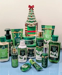 Juego de 16 piezas de vainilla bean Noel baño y cuerpo funciona niebla crema lavado velas flores de pared - Imagen 1 de 11