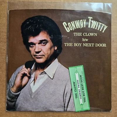 CONWAY TWITTY The Clown COUNTRY 45 7" Vinyl Record + Jukebox Strip Foto 1 de 4