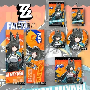 Juego de 6 tarjetas postales Zenless Zone Zero Hoshimi Miyabi tarjetas solapa insignias llavero - Imagen 1 de 5