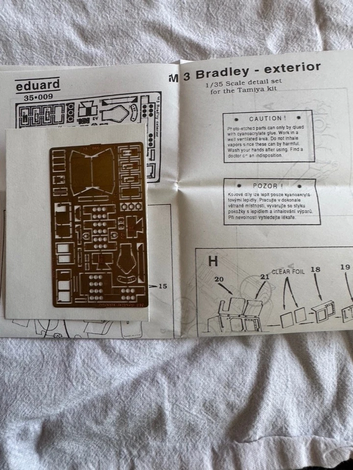 Eduard 35009 M3 Bradley- Exterior - Tamiya kit - Image 1 of 2