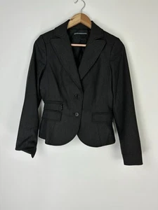 ALYSI Italy grau Zwei Knopf Taschen Langarm Blazer Jacke Gr. US 4 Karriere - Bild 1 von 19