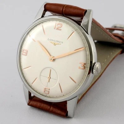 1961 SWISS MADE LONGINES MANUAL WIND 30L STEEL VINTAGE GENTS WATCH REF 8888 - Image 1 of 4