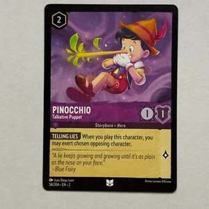 Pinocchio 58/204 Disney Lorcana Rise of the Floodborn Regular Uncommon Card NM - Picture 1 of 2