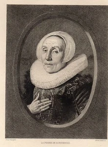 EAU FORTE 1860 / LA FEMME DE SCRIVERIUS Frans Hals 1584-1666 - Bild 1 von 1