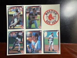 Boston Red Sox 1992 High 5 Reusable Decals Wade Boggs Roger Clemens + - Picture 1 of 2