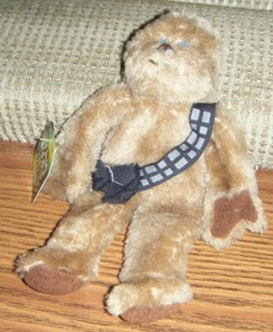Peluche CHEWBACCA BEANBAG 1997 Star Wars Buddies come nuovo con etichette Kenner  - Foto 1 di 1